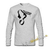 HOLLYWOOD UNDEAD - Dove & Grenade - šedé pánske tričko s dlhými rukávmi