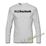HOOBASTANK - Logo - šedé pánske tričko s dlhými rukávmi