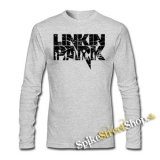LINKIN PARK - Big Logo - šedé pánske tričko s dlhými rukávmi