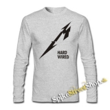 METALLICA - Hardwired Crest - šedé pánske tričko s dlhými rukávmi