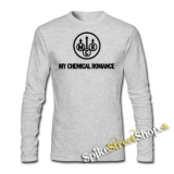 MY CHEMICAL ROMANCE - Logo - šedé pánske tričko s dlhými rukávmi