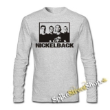 NICKELBACK - Band - šedé pánske tričko s dlhými rukávmi