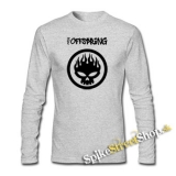 OFFSPRING - Logo - šedé pánske tričko s dlhými rukávmi