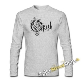 OPETH - Logo - šedé pánske tričko s dlhými rukávmi