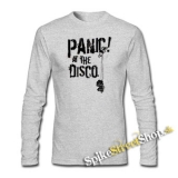 PANIC AT THE DISCO - Logo - šedé pánske tričko s dlhými rukávmi