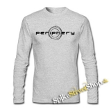 PERIPHERY - Logo 2 - šedé pánske tričko s dlhými rukávmi