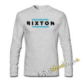 RIXTON - Logo - šedé pánske tričko s dlhými rukávmi