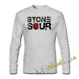 STONE SOUR - Logo - šedé pánske tričko s dlhými rukávmi