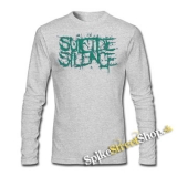 SUICIDE SILENCE - Dark Cyan Logo - šedé pánske tričko s dlhými rukávmi
