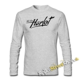 WE ARE HARLOT - Logo - šedé pánske tričko s dlhými rukávmi