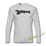 WHITESNAKE - Logo - šedé pánske tričko s dlhými rukávmi