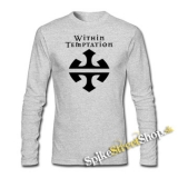 WITHIN TEMPTATION - Logo - šedé pánske tričko s dlhými rukávmi