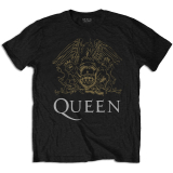 QUEEN - Crest - čierne pánske tričko