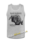 IRON MAIDEN - Number Of The Beast - Mens Vest Tank Top - šedé