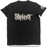 SLIPKNOT - Logo & Star with Applique Motifs - čierne pánske tričko