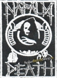 NAPALM DEATH - B&W Logo - nažehlovacia nášivka