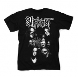 SLIPKNOT - Mask Band B&W - čierne pánske tričko