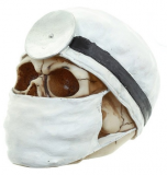 GOTHIC COLLECTION - Surgeon Design Skull Figurine - lebka