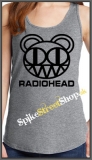 RADIOHEAD - Logo - Ladies Vest Top - šedé
