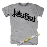 JUDAS PRIEST - Logo - sivé pánske tričko