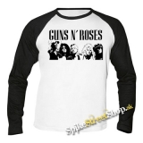 GUNS N ROSES - Logo & Band - pánske tričko s dlhými rukávmi