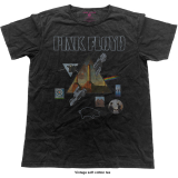 PINK FLOYD - Montage Vintage Finish - čierne pánske tričko
