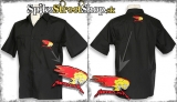 Košeľa METALLICA - Flame Logo - čierna s krátkymi rukávmi (-30%=Výpredaj)
