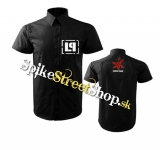 Košeľa LINKIN PARK - Theory Logo - čierna s krátkymi rukávmi (-30%=Výpredaj)