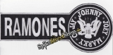 RAMONES - Combined Logo - veľká nažehlovacia nášivka