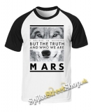 30 SECONDS TO MARS - Wolf - dvojfarebné pánske tričko