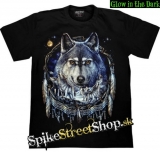 WOLF COLLECTION - Dreamscatcher 3 - čierne pánske tričko