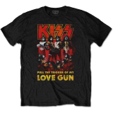 KISS - Love Gun Glow - čierne pánske tričko