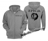 EPICA - Crest - šedá pánska mikina na zips