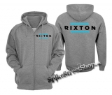 RIXTON - Logo - šedá pánska mikina na zips