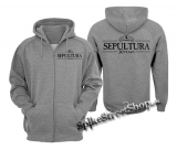 SEPULTURA - 30 Years - šedá pánska mikina na zips
