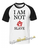 I AM NOT A SLAVE - Red - dvojfarebné pánske tričko