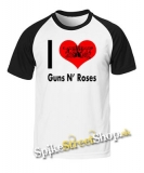I LOVE GUNS N' ROSES - dvojfarebné pánske tričko