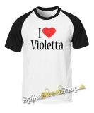 I LOVE VIOLETTA - dvojfarebné pánske tričko