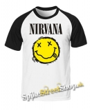 NIRVANA - Yellow Black Smile - dvojfarebné pánske tričko
