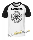 RAMONES - Crest - dvojfarebné pánske tričko
