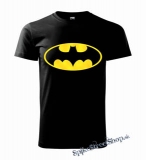 BATMAN - Yellow Logo - čierne detské tričko