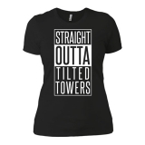 FORTNITE - Straight Outta Tilted Towers - čierne dámske tričko