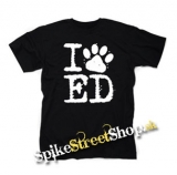I LOVE ED SHEERAN - čierne detské tričko