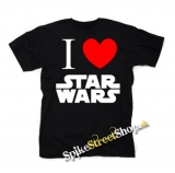 I LOVE STAR WARS - čierne detské tričko