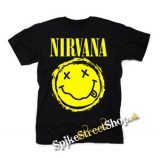 NIRVANA - Grunge Smile - čierne detské tričko