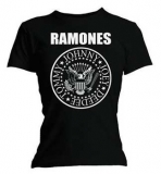 RAMONES - Seal Skinny Fit - čierne dámske tričko