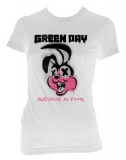 GREEN DAY - Road Kill Skinny Fit - biele dámske tričko