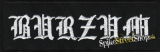 BURZUM - B&W Logo - nažehlovacia nášivka