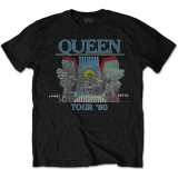 QUEEN - Tour '80 - čierne pánske tričko