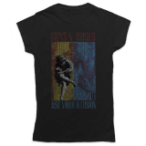 GUNS N ROSES - Use Your Illusion - čierne dámske tričko